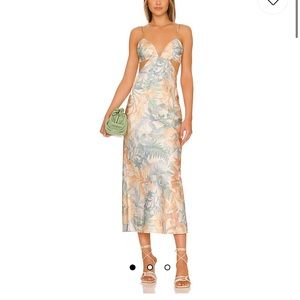 significant other Jacy midi dress in island bouqet